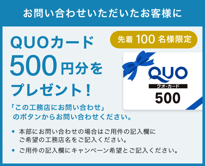 QUOカードプレゼント